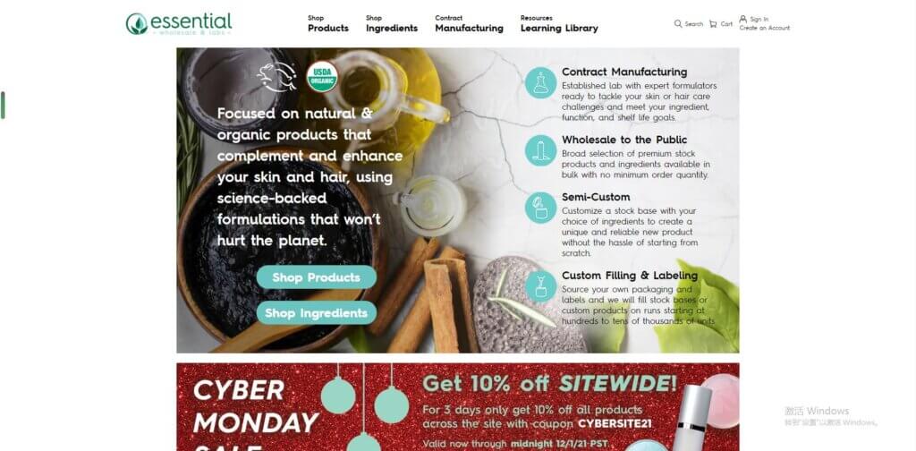 Essential Labs Labs Private Label Bath and Body products Suppliers 