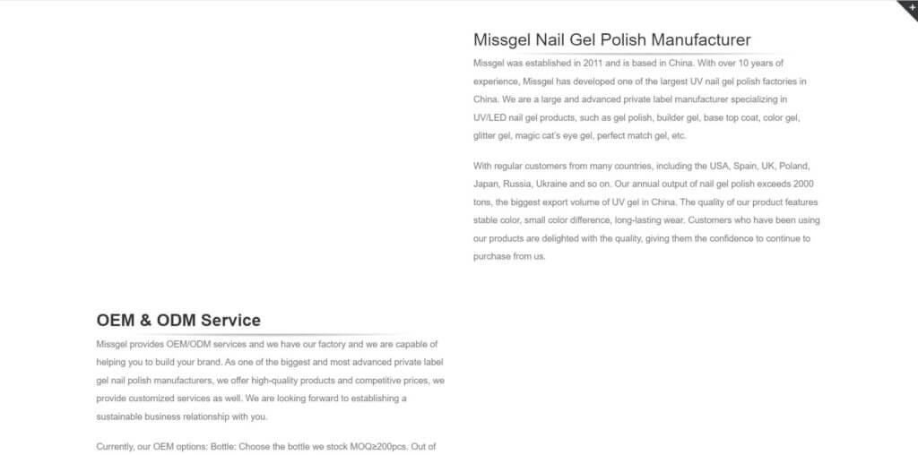 Miss Gel Private Label Gel Nail Polish Manufacturers