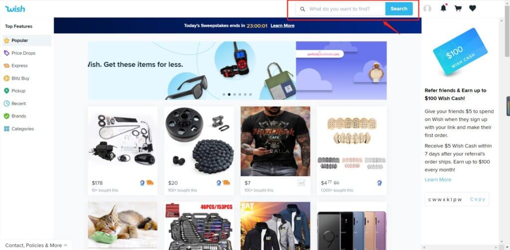 Wish Dropshipping