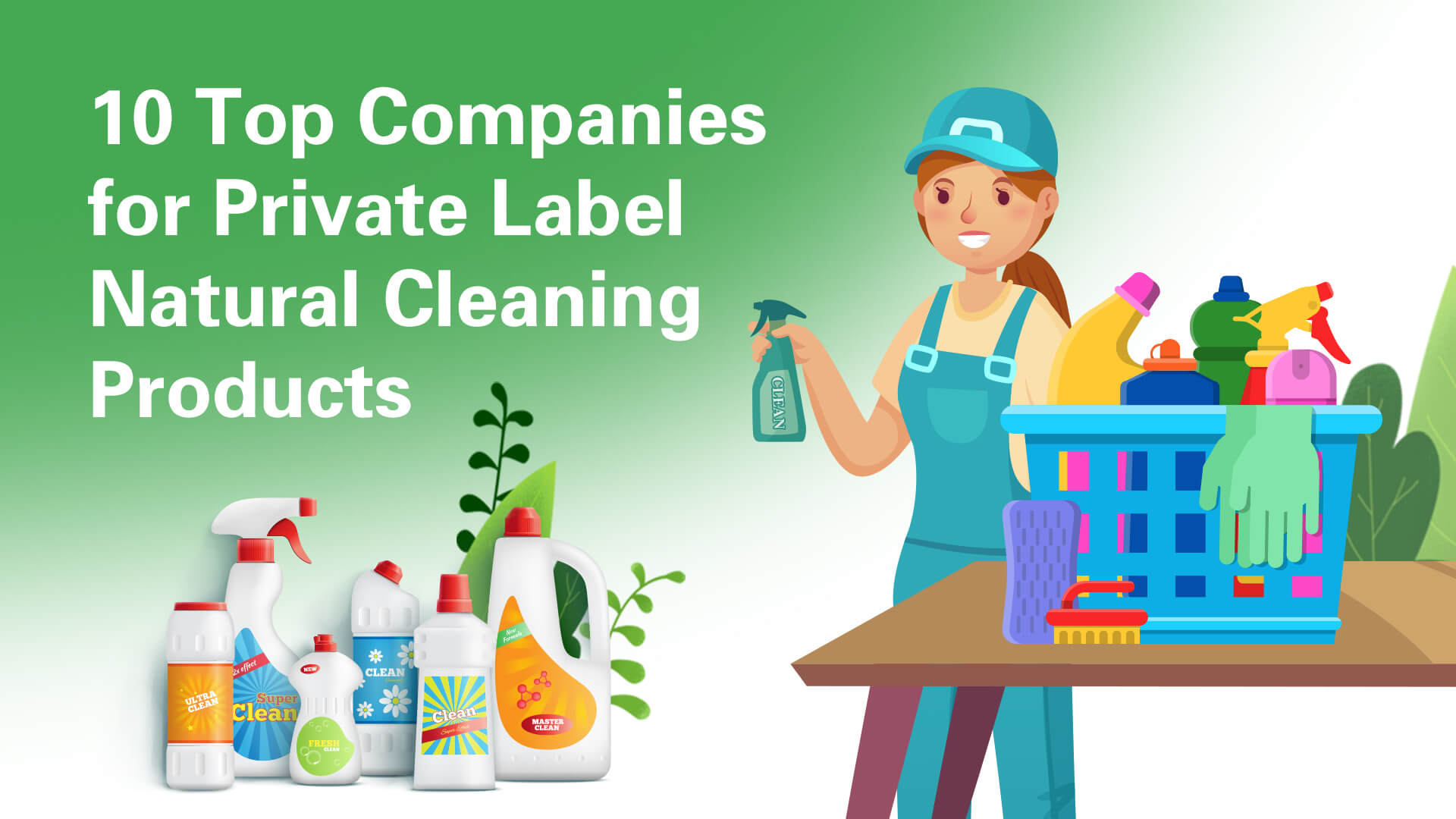 10 Top Companies for Private Label Natural Cleaning Products